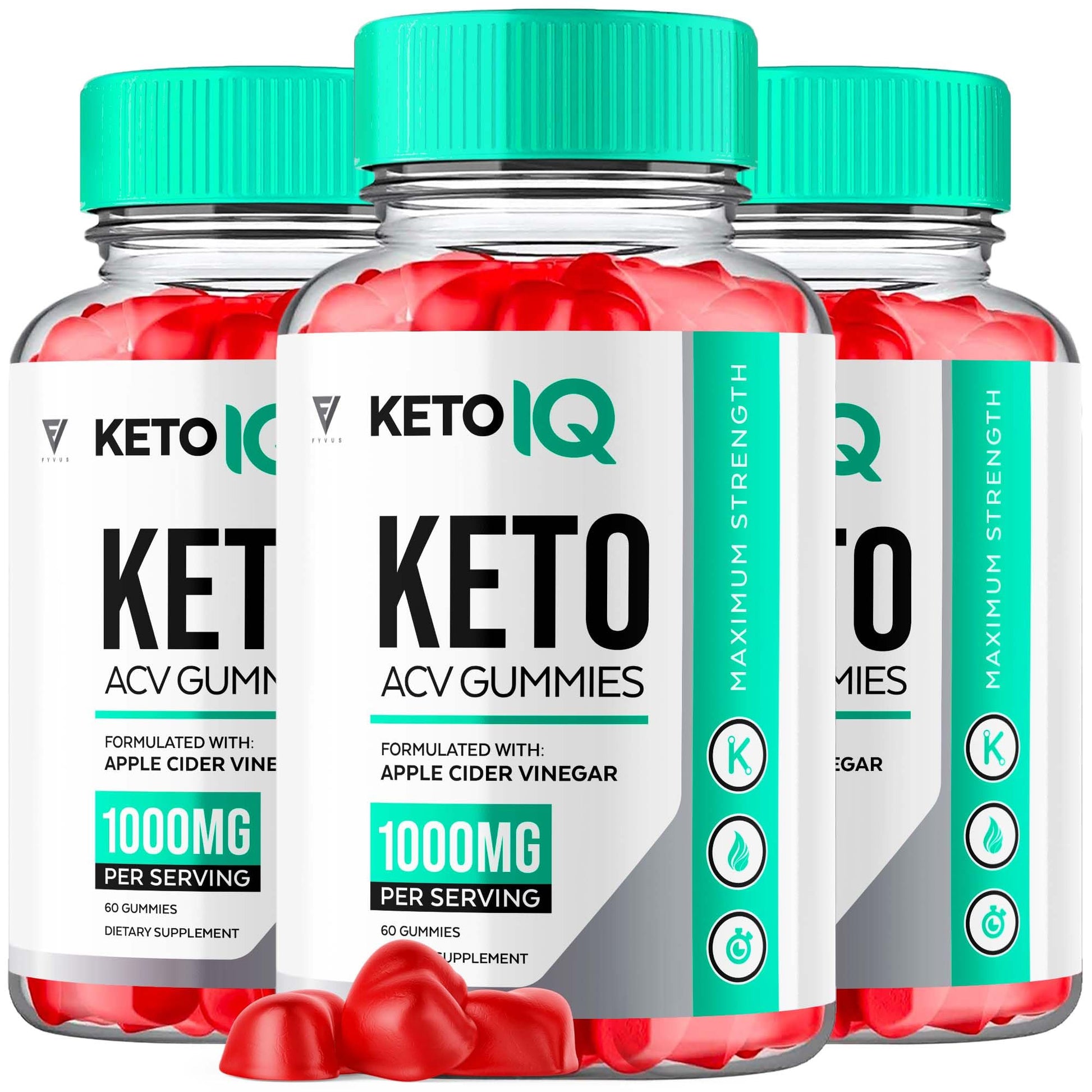 (3 Pack) Keto IQ KetoIQ Keto ACV Gummies, Keto IQ ACV Gummies Advanced Weight Loss