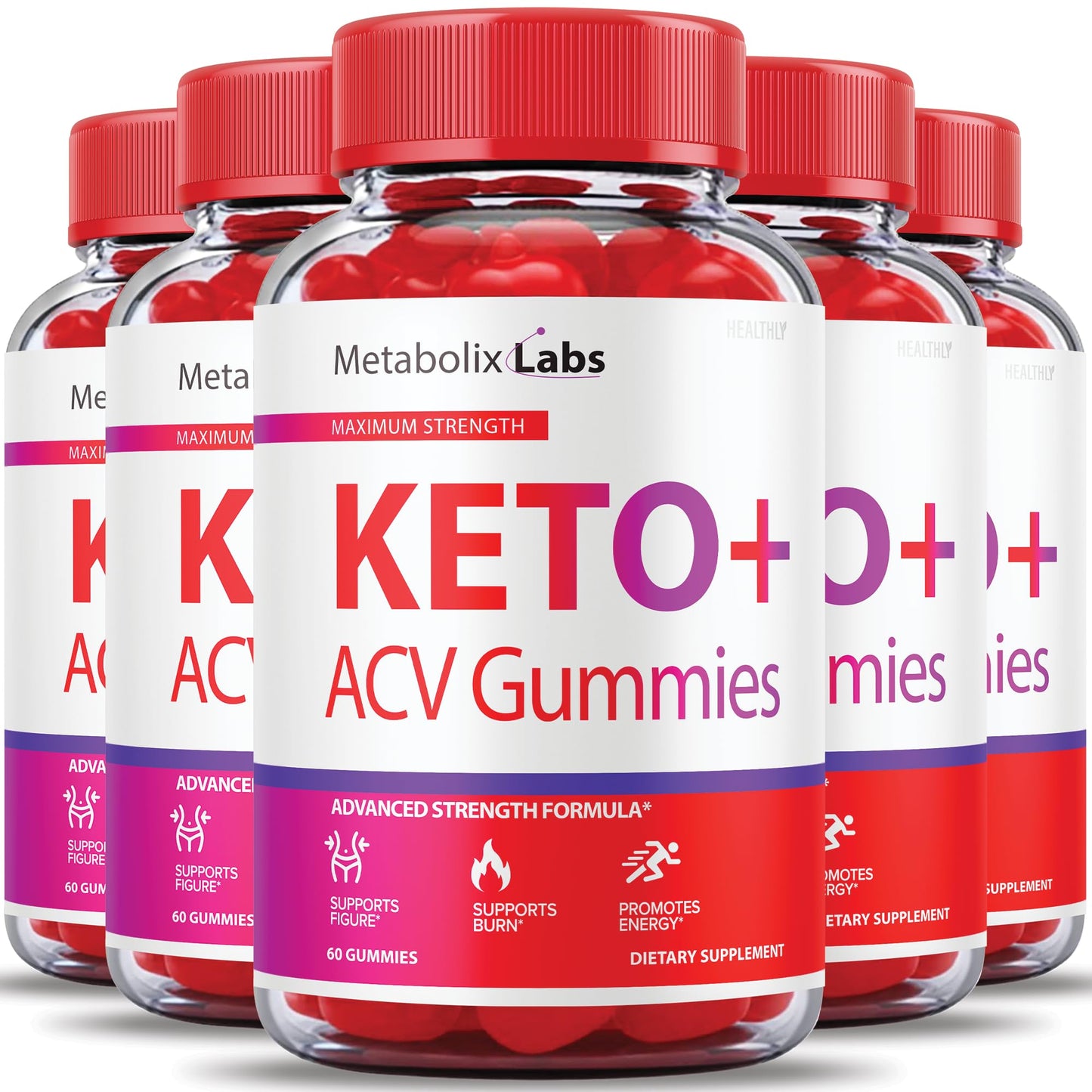 (5 Pack) Metabolix Labs Keto Acv Gummies, Metabolics Labs Keto Gummies