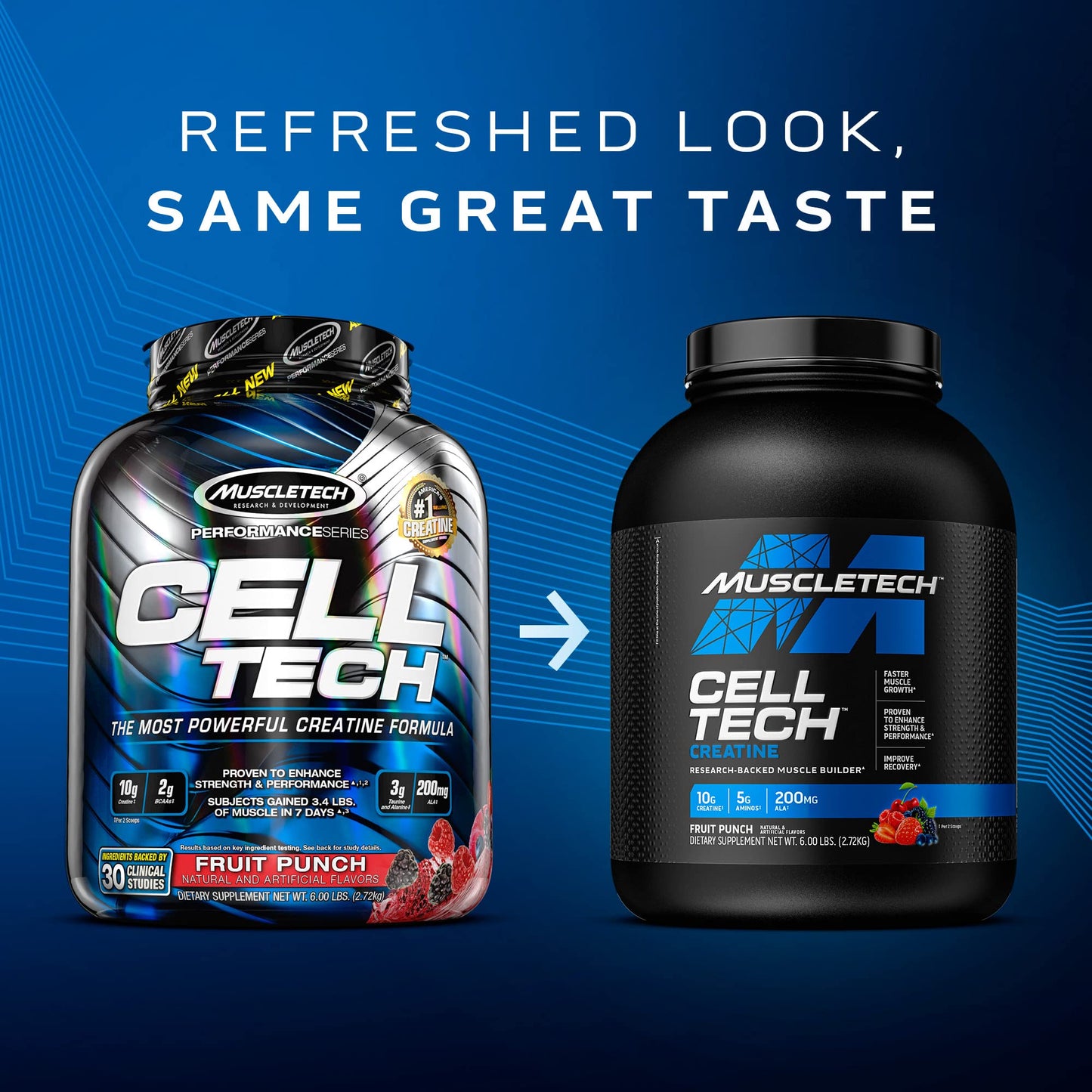 MuscleTech Creatine Monohydrate Powder Cell-Tech Creatine Powder & n Powder Nitro