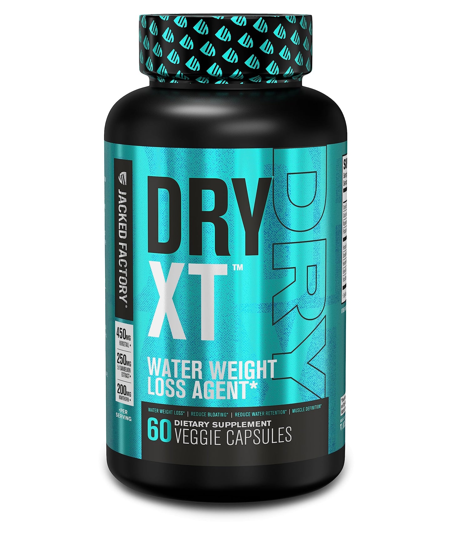 Jacked Factory Dry-XT Water Weight Loss Diuretic Pills - Natural Supplement