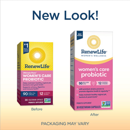 Renew Life Women's Probiotic Capsules, Supports Vaginal, Urinary, Digestive & Ultimate