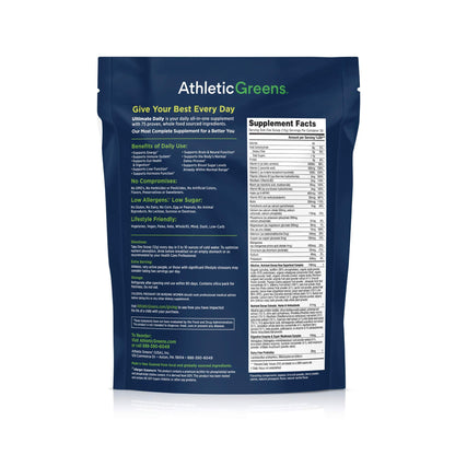 Athletic Greens Ultimate Daily, Whole Food Sourced All in One Greens Supplement