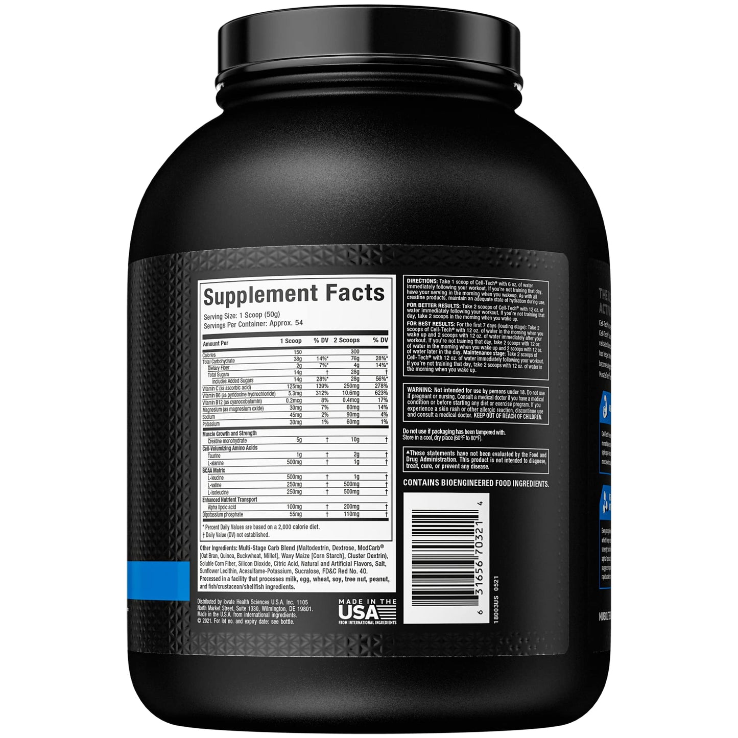 Creatine Monohydrate Powder | MuscleTech Cell-Tech Creatine Powder