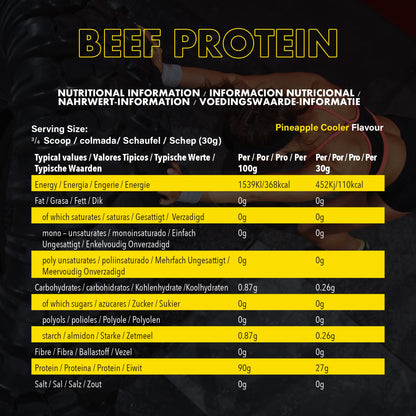 NXT Nutrition Beef Protein Isolate Powder - Protein Powder High in Natural Amino Acids