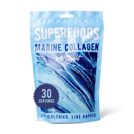 Superfoods Company - Hydrolysed Marine Collagen, Boosts Hair and Skin Health, Unflavoured