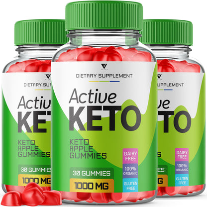 (3 Pack) Active Keto Gummies for Weight Loss Active Keto ACV Gummies Advanced 