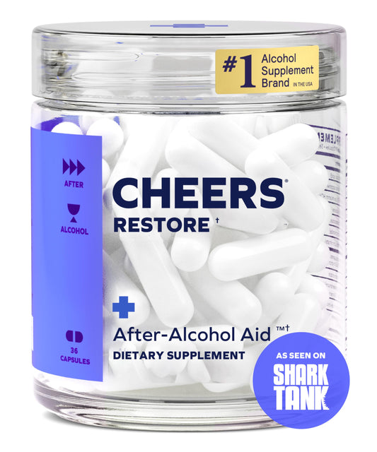 Cheers Restore | Supplement with DHM + L-Cysteine | Feel Better After Drinking & Support