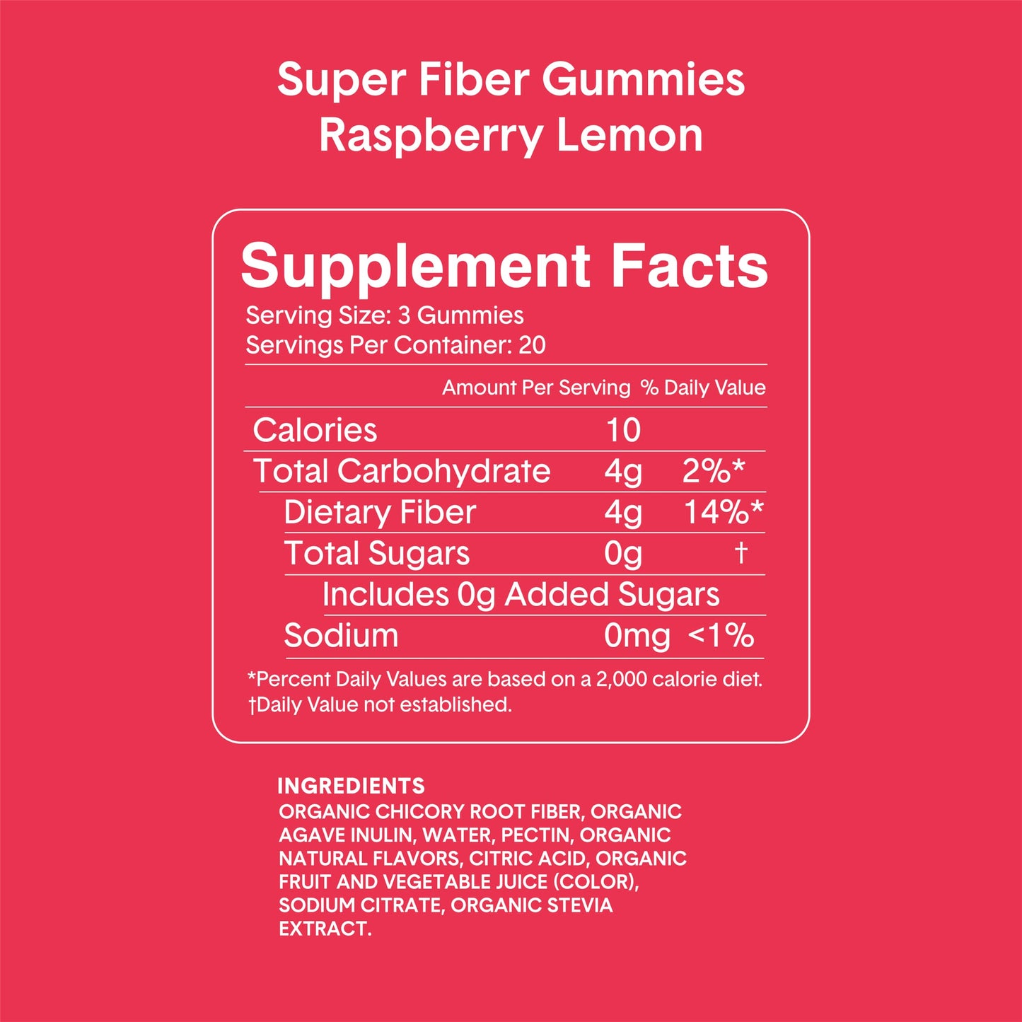 Bellway Super Fiber Gummies for Adults (3 Pack) - Sugar Free Organic Fiber Supplement