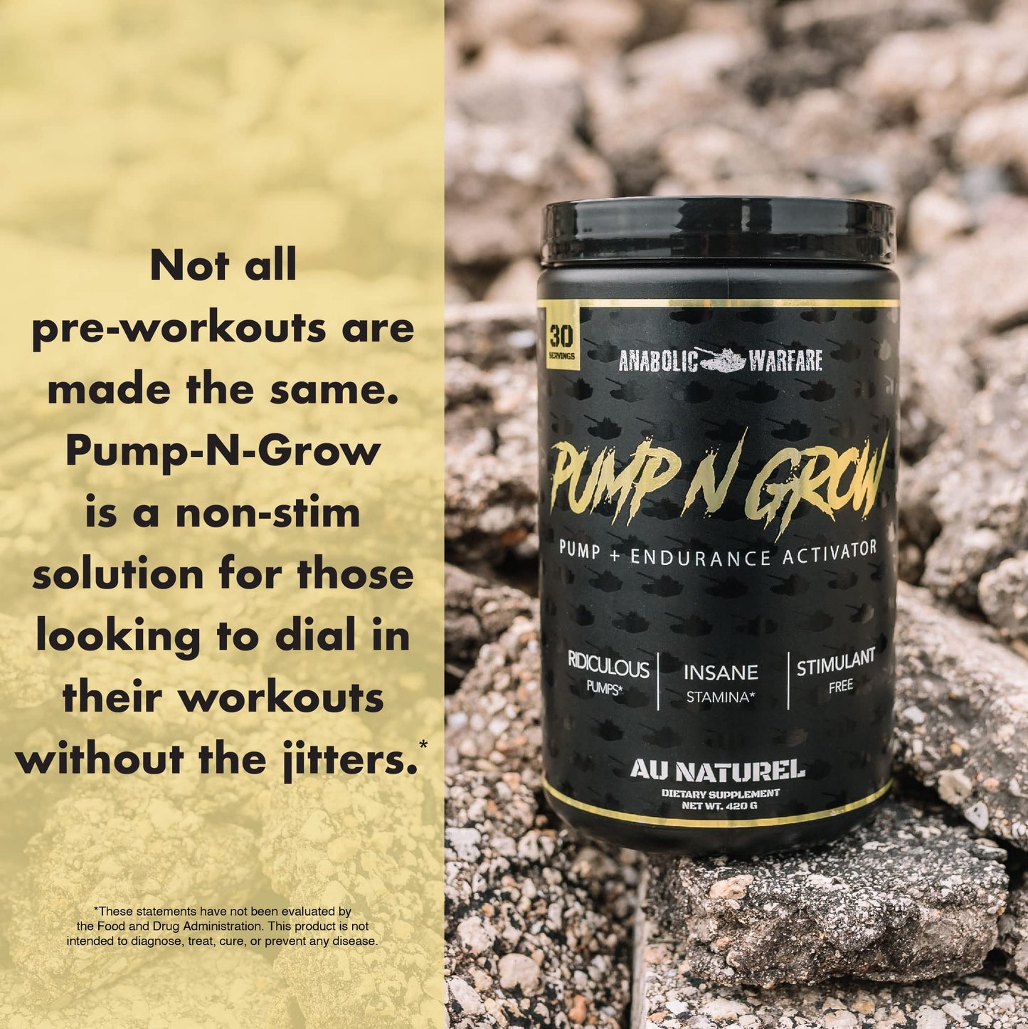 Anabolic Warfare Pump-N-Grow Muscle Pump Supplement Caffeine Free Pre Workout