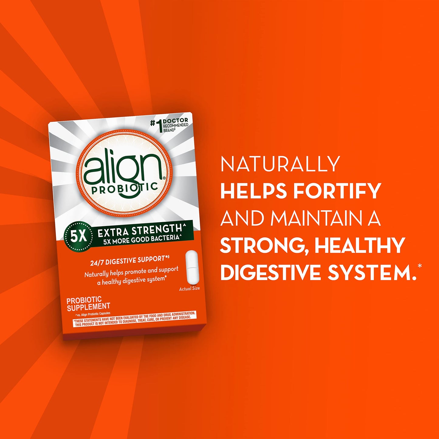 Align Probiotic Extra Strength, Probiotics for Women and Men, #1 Doctor Recommended