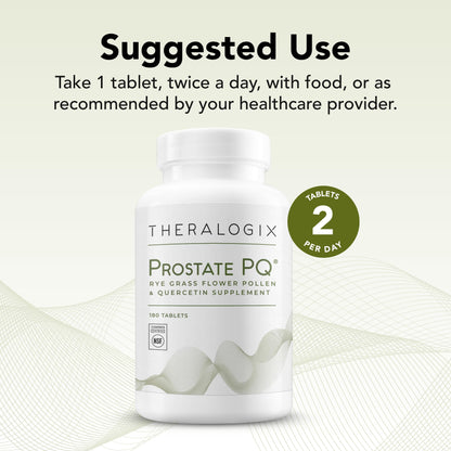 Theralogix Prostate PQ - Rye Grass Pollen Extract & Quercetin Supplement - 90-Day