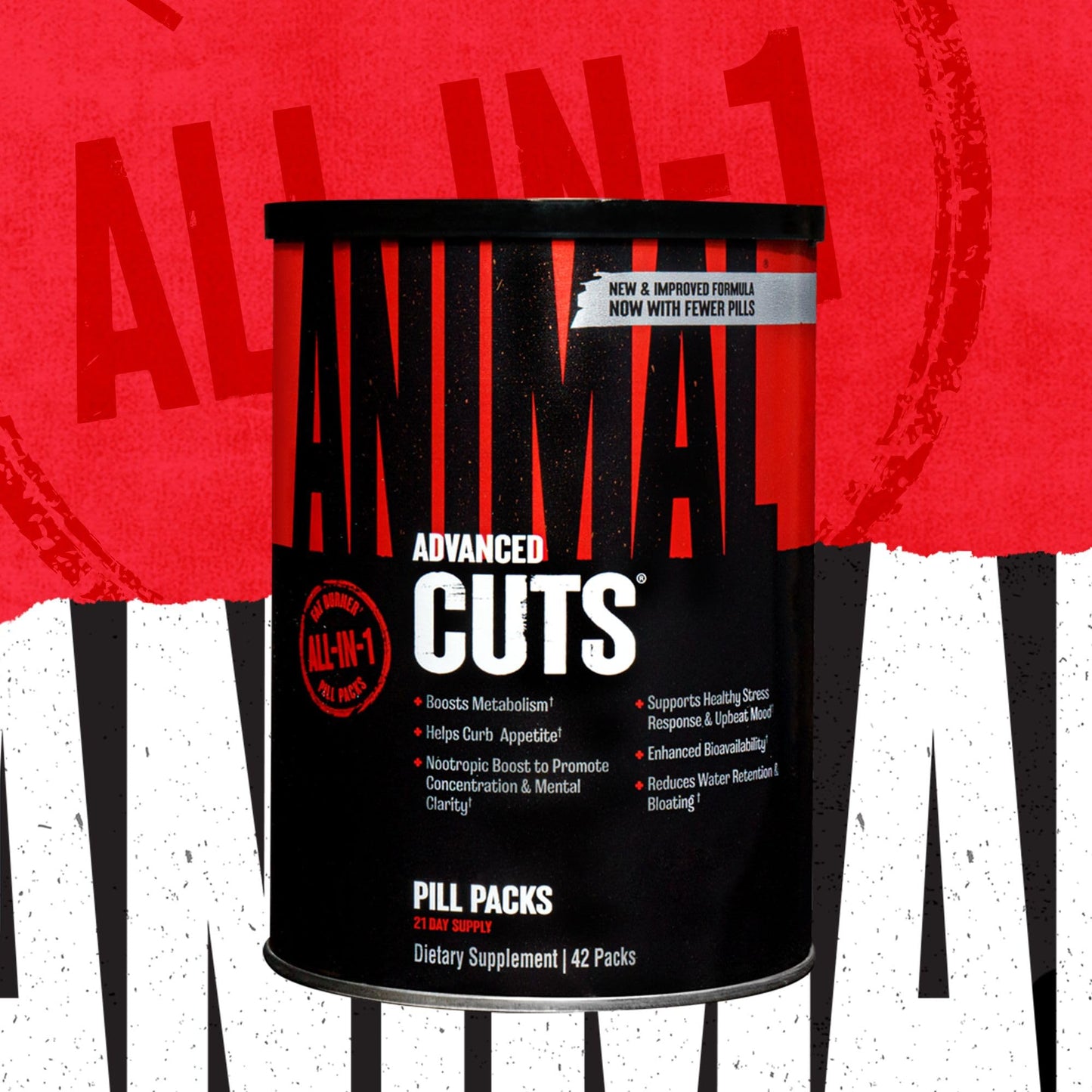 Animal Cuts Thermogenic Fat Burner - Nootropic Weight Loss Management Diet Pills