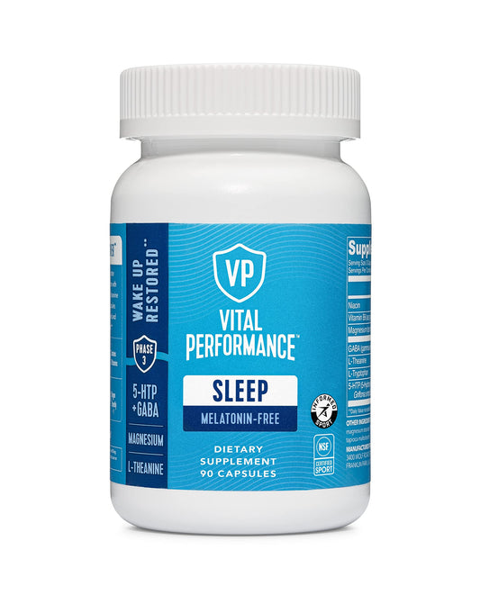 Vital Proteins Performance Sleep Capsules, Melatonin Free Supplement, NSF Certified