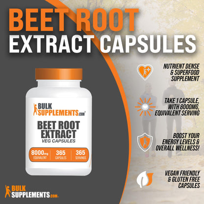 BULKSUPPLEMENTS.COM Beet Root Extract Capsules - Beet Root Supplements, Beet Root