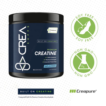 CREA SUPPS Premium Creapure Creatine Monohydrate Powder | Pure, Vegan, Keto