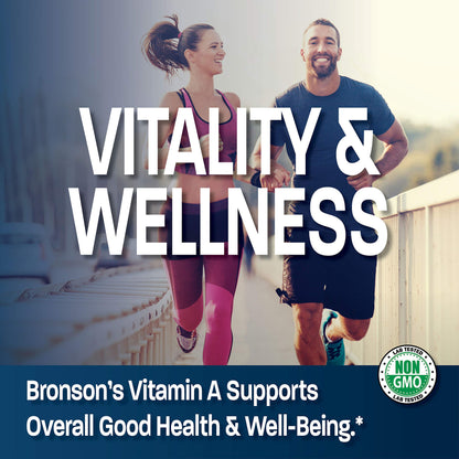 Bronson Vitamin A 10,000 IU Premium Non-GMO Formula Supports Healthy Vision