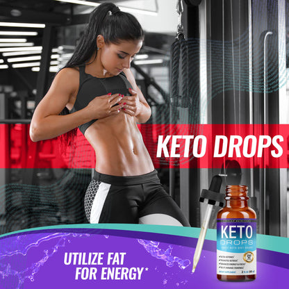 Keto Diet Drops Weight Loss Ketogenic Supplement - Premium Fat Burner Formula