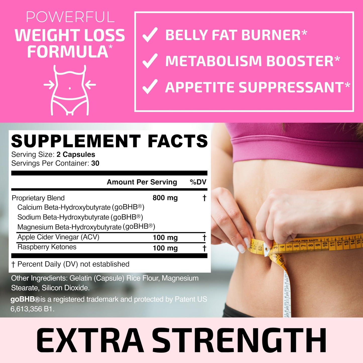 Fat Burner Pills for Women - Thermogenic Supplement, Metabolism Booster, and Appetite