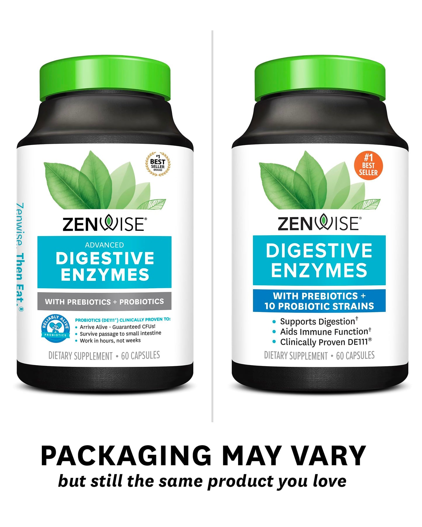 Zenwise Health Digestive Enzymes - Probiotic Multi Enzymes with Probiotics