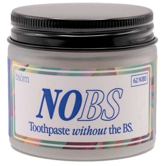 NOBS Toothpaste Tablets - Nano Hydroxyapatite, Flouride & Plastic Free, Eco & Travel 