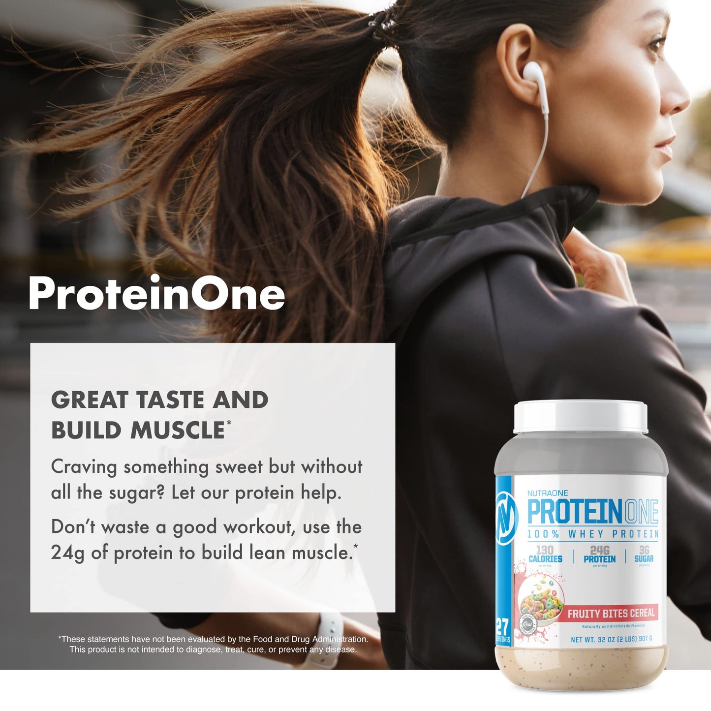 ProteinOne Whey Protein by NutraOne —Promote Recovery and Build Muscle