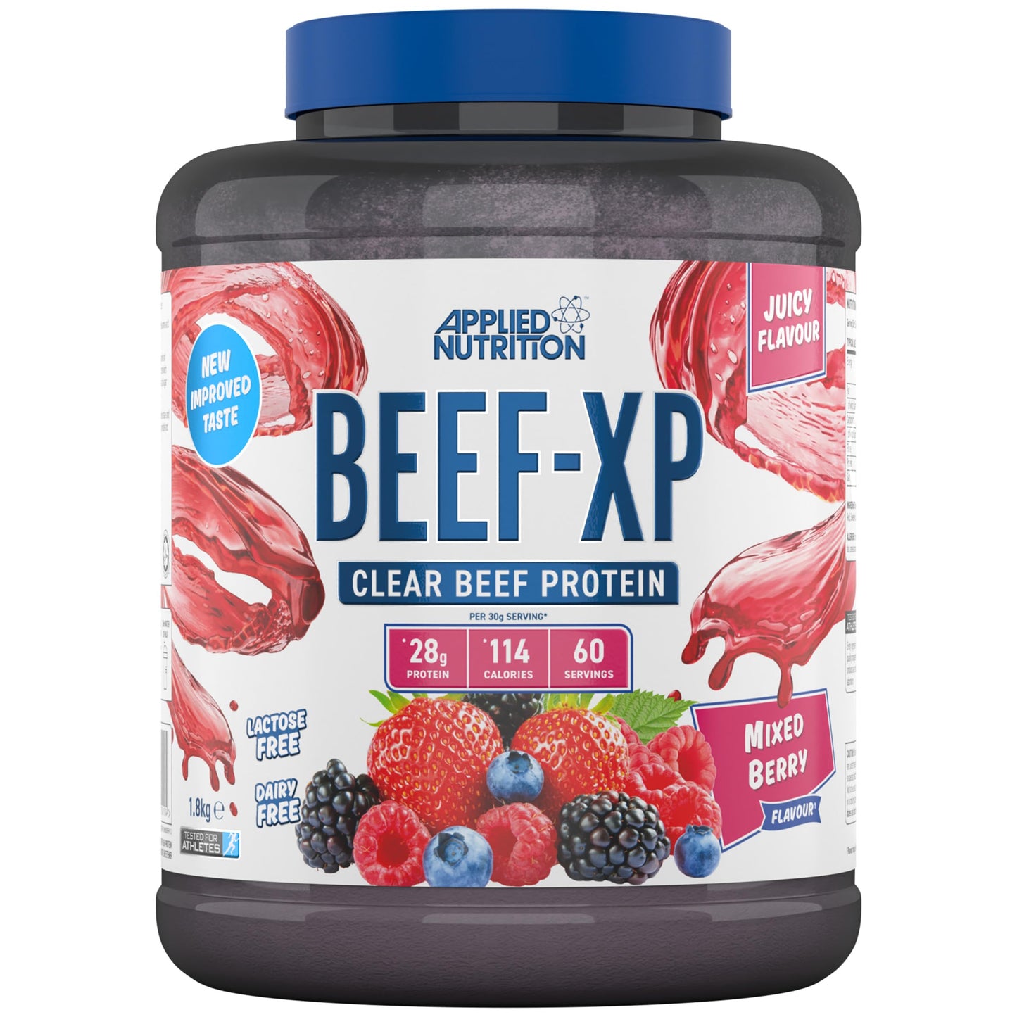 Applied Nutrition Beef XP - Clear Hydrolysed Beef Protein Isolate, Fruit Juice Style, Dairy Free Beef Protein Powder