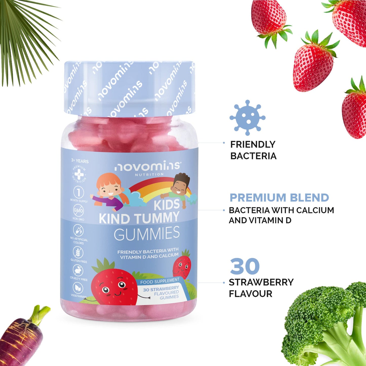 Kids Probiotic Gummies – Probiotics for Children – Kids Kind Tummy Gummies