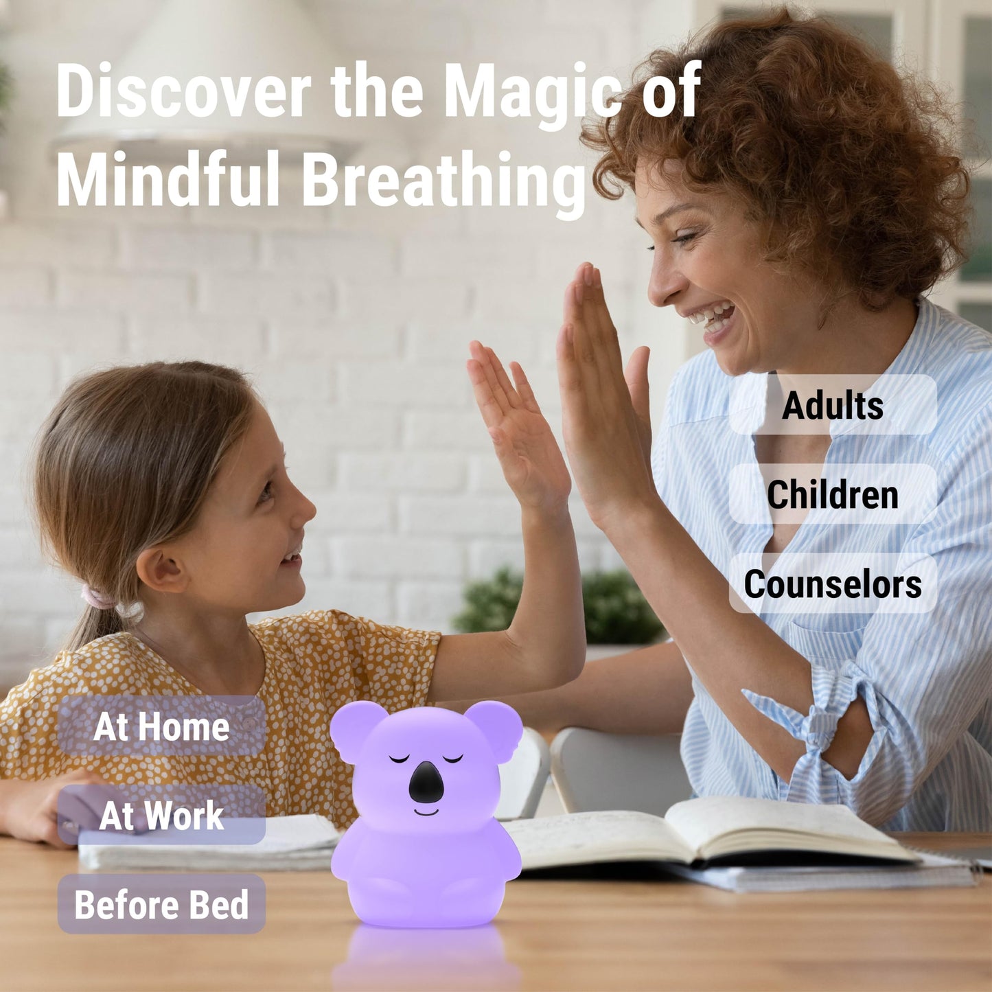 Breathing Pal 'Kyle'- Squishy Mindfulness Visual Breathing Guide, 3 Breathing Modes