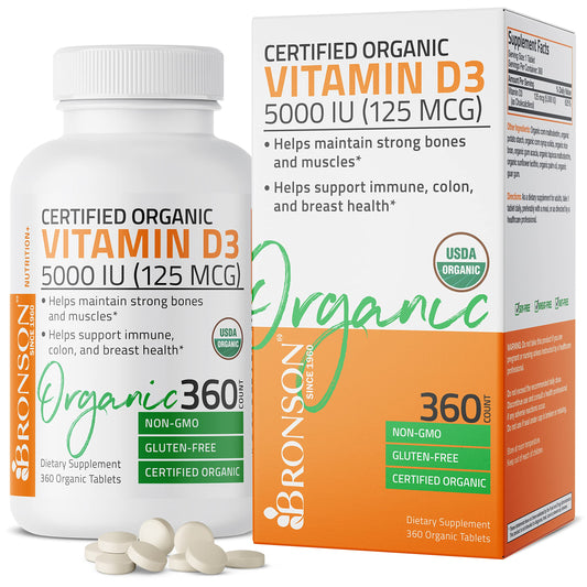 Bronson Vitamin D3 5,000 IU (1 Year Supply) for Immune Support, Healthy Muscle 