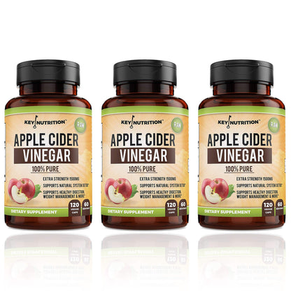 Apple Cider Vinegar 1500mg, 100% Organic, Pure & Raw - Healthy Digestion 