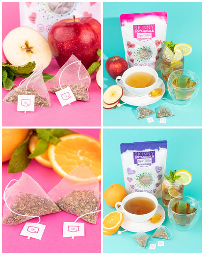 Skinny Botanicals Daytime Detox Tea for Body Cleanse All Natural - Laxative-Free, Supports