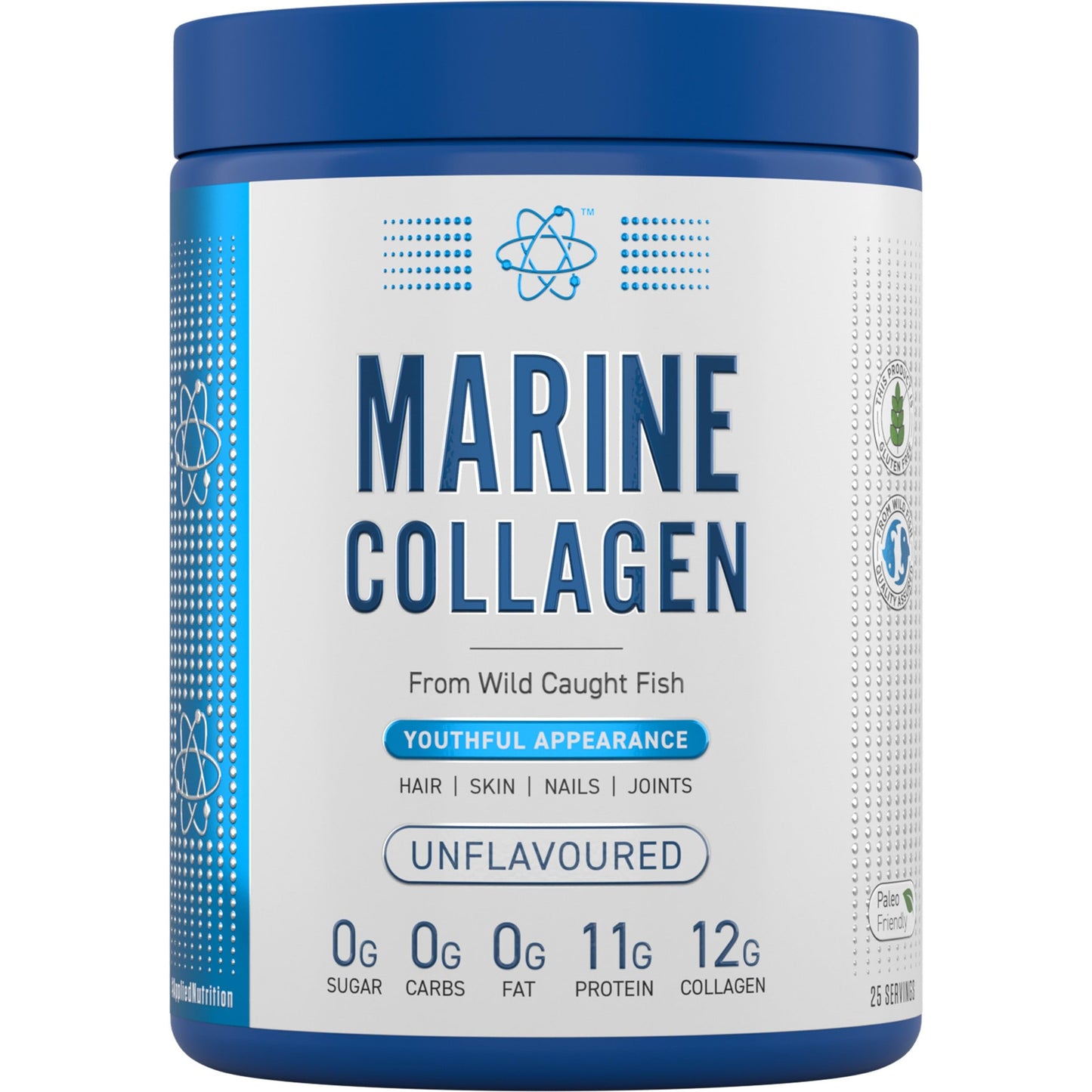 Applied Nutrition Marine Collagen Powder - Hydrolysed Collagen Protein, Healthy Skin, Hair, Nails