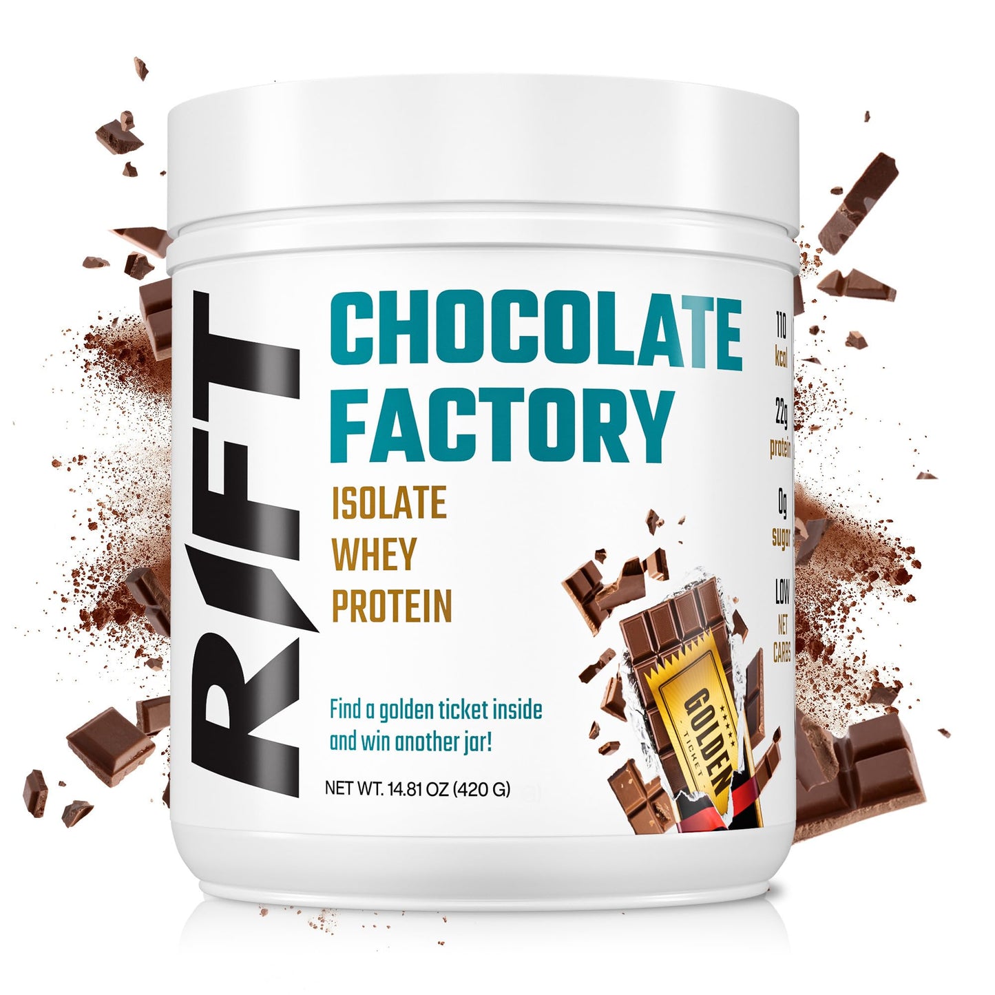 RIFT Chocolate Whey Protein Powder for Adult - Protein Isolate Powder Chocolate 