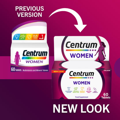 Centrum Women Tablets Multivitamin & Mineral Supplements, with 23 essential nutrients