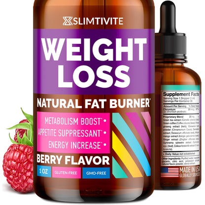 Slimtivite Weight Loss Drops - Diet Drops for Fat Loss - Effective Appetite Suppressant