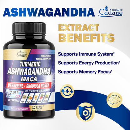 Ashwagandha Supplements 14700mg - Memory, Immune System & Strength Support