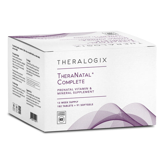 Theralogix TheraNatal Complete Prenatal Vitamin Supplement - 91-Day Supply - with DHA