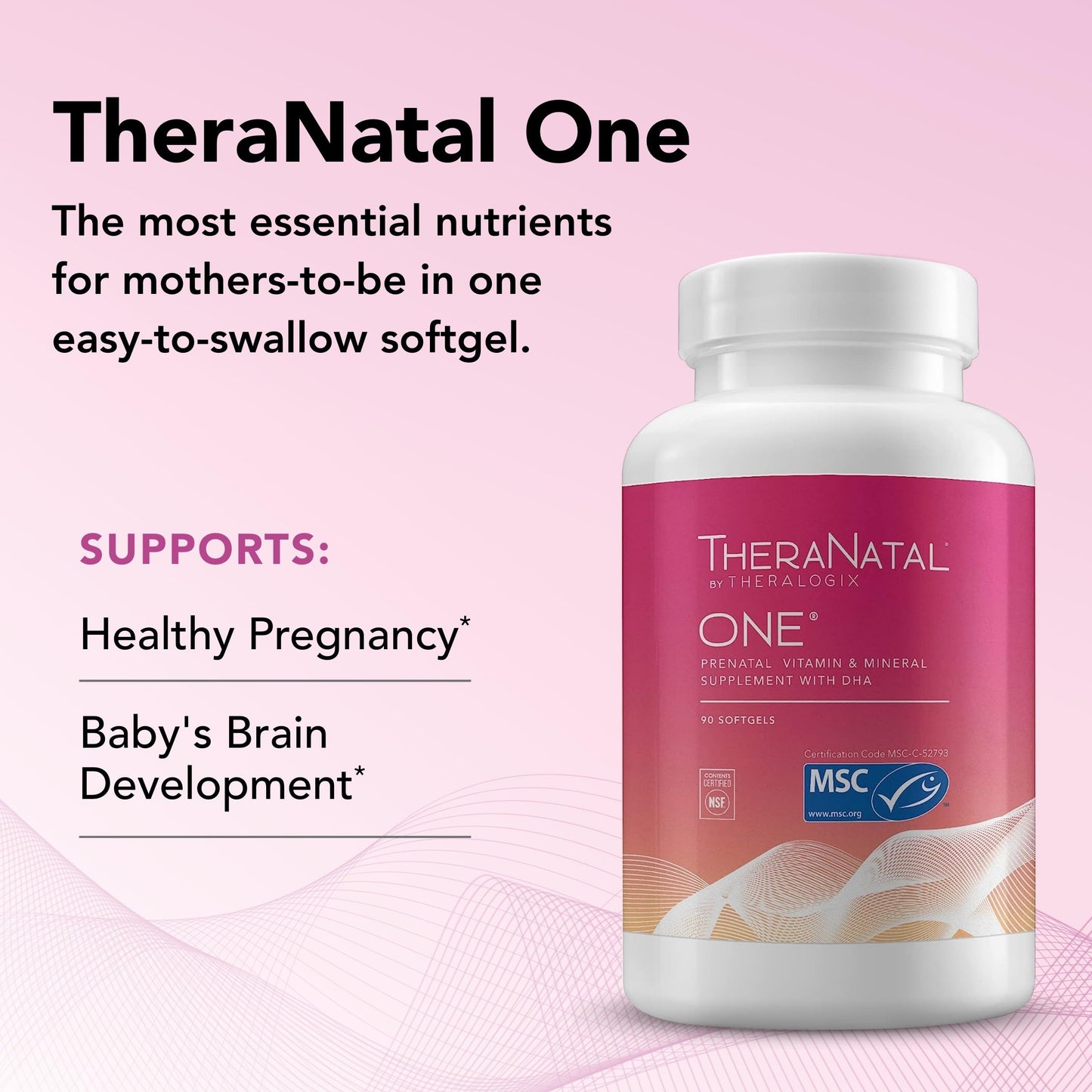 Theralogix TheraNatal One Prenatal Vitamin - 90-Day Supply - Prenatal Multivitamin