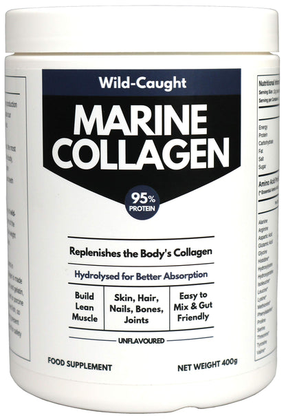 Marine Collagen Peptides (400g) | Hydrolysed from Wild Caught North SEA Cod