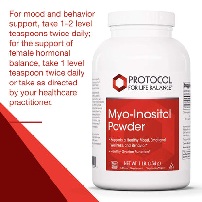 Protocol For Life Balance - Myo-Inositol Powder - Supports a Healthy Mood, Emotional