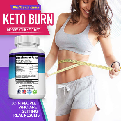 Toplux Keto Burn Pills Ketosis Weight Loss - 1200 Mg Ultra Advanced Natural Ketogenic