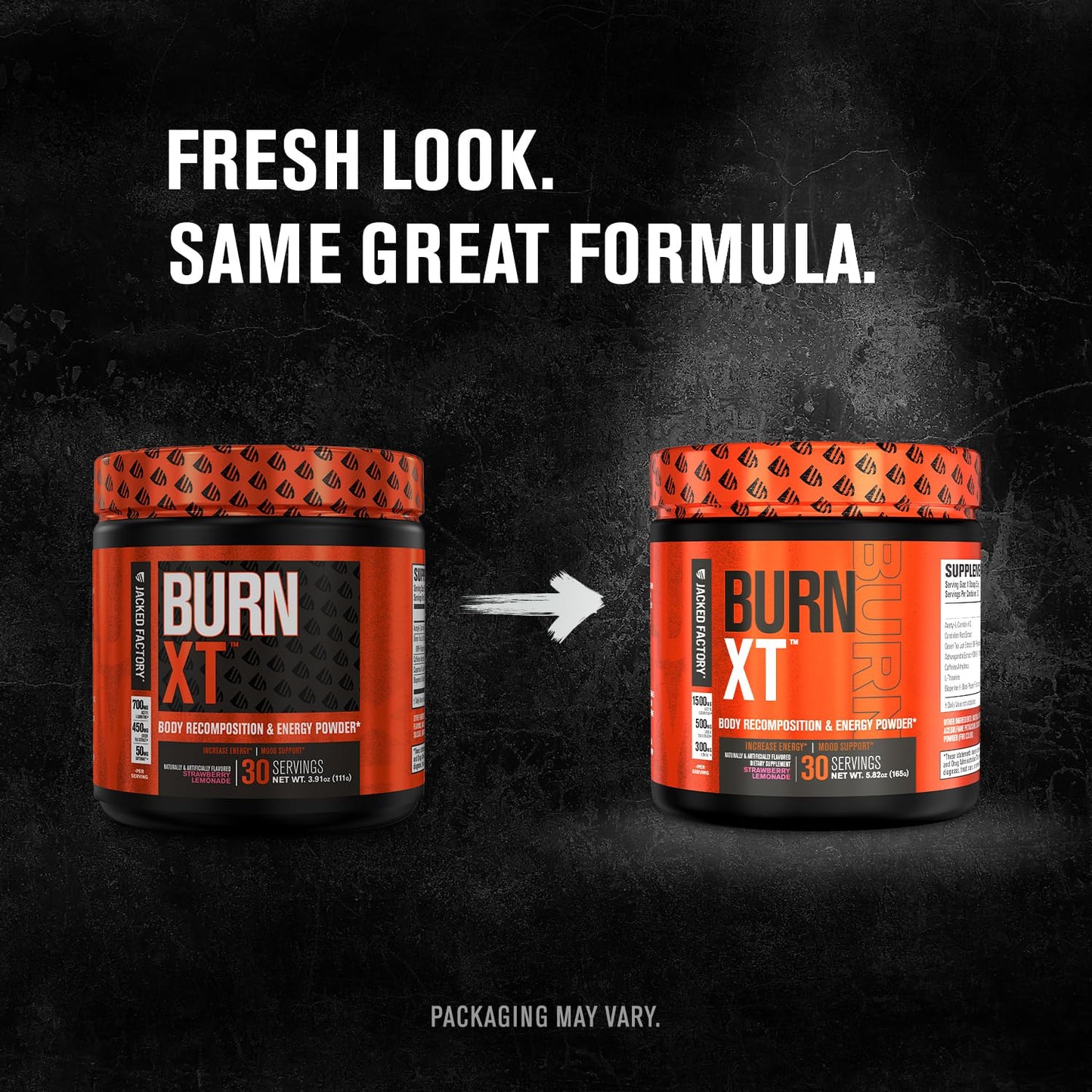 Jacked Factory Burn-XT Powder for Men & Women - Improve Focus & Increase Energy