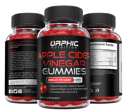 Apple Cider Vinegar Gummies - 1000mg - Formulated to Support Weight