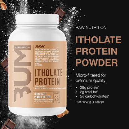 RAW Whey Isolate Protein Powder, Chocolate Peanut Butter (CBUM Itholate) - 100% Grass