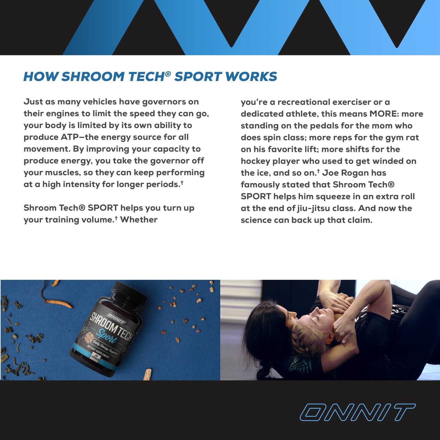 Onnit Shroom TECH Sport (84ct) | All Natural Pre-Workout Supplement with Ashwagandha