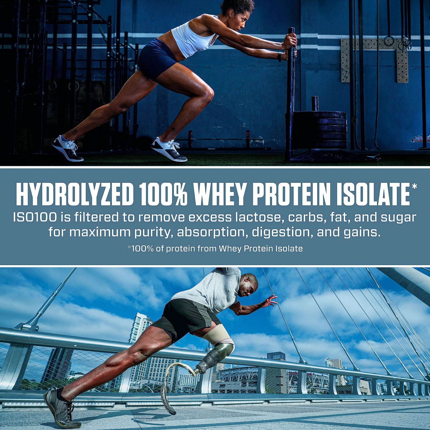 Dymatize ISO100 Hydrolyzed Protein Powder, 100% Whey Isolate Protein, 25g of Protein