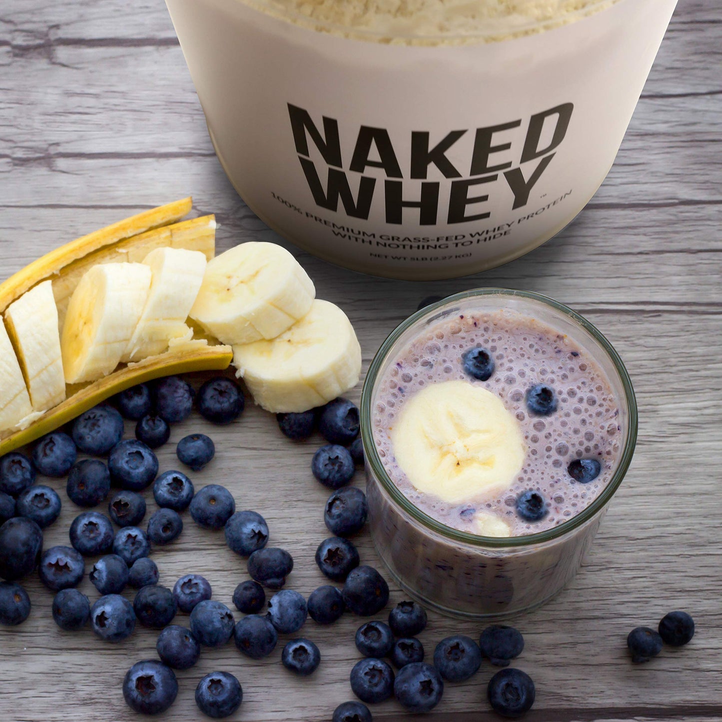 Naked Nutrition Naked Whey 1Lb - Only 1 Ingredient, Grass Fed Whey Protein Powder