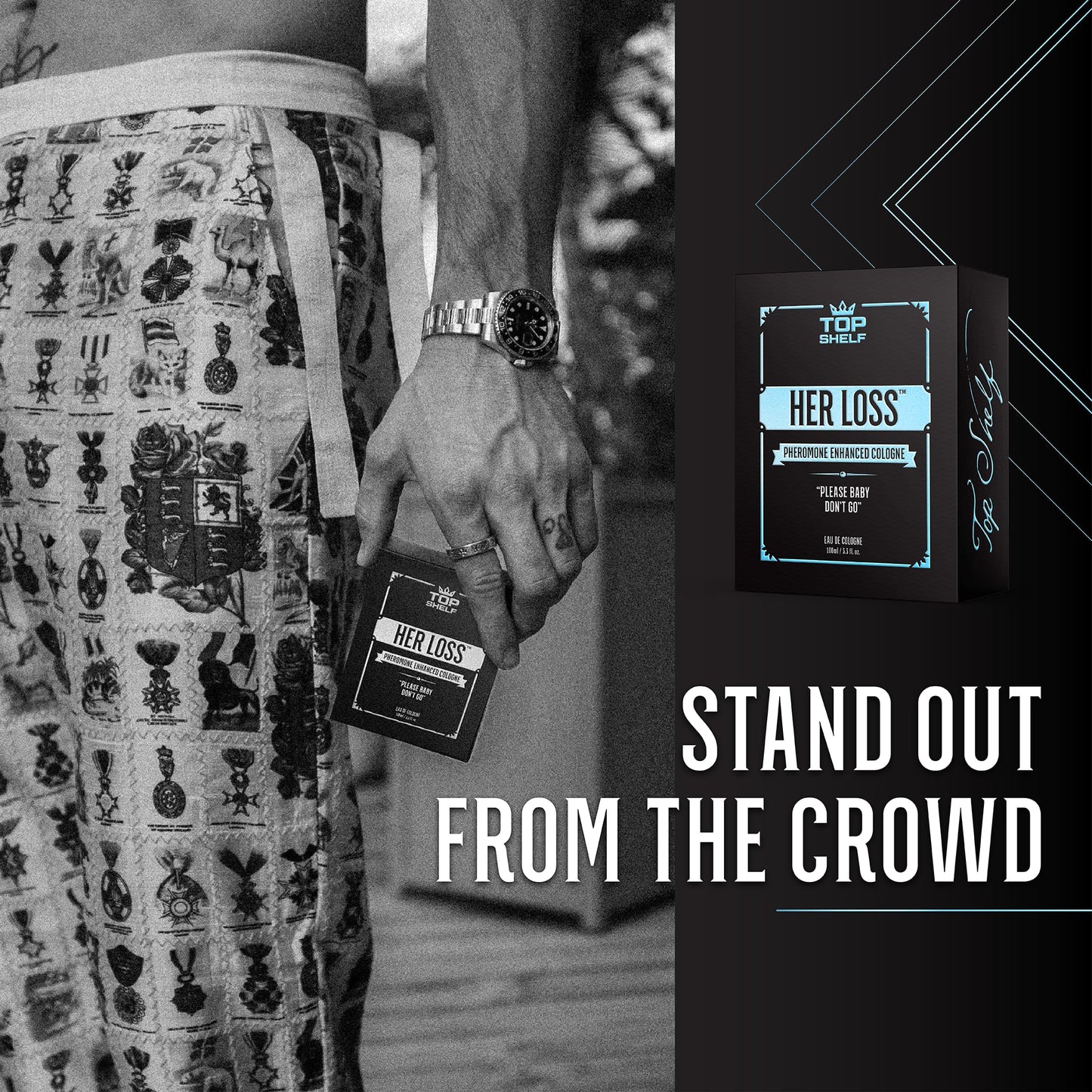 Join Top Shelf Grind Her Loss - Pheromone Cologne for Men | Raw Attraction & Confidence