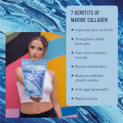 Superfoods Company - Hydrolysed Marine Collagen, Boosts Hair and Skin Health, Unflavoured