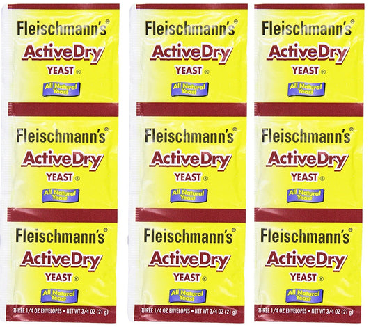 3 set Active Dry Yeast,0.25 Ounce, 9 Count Fleischmann's